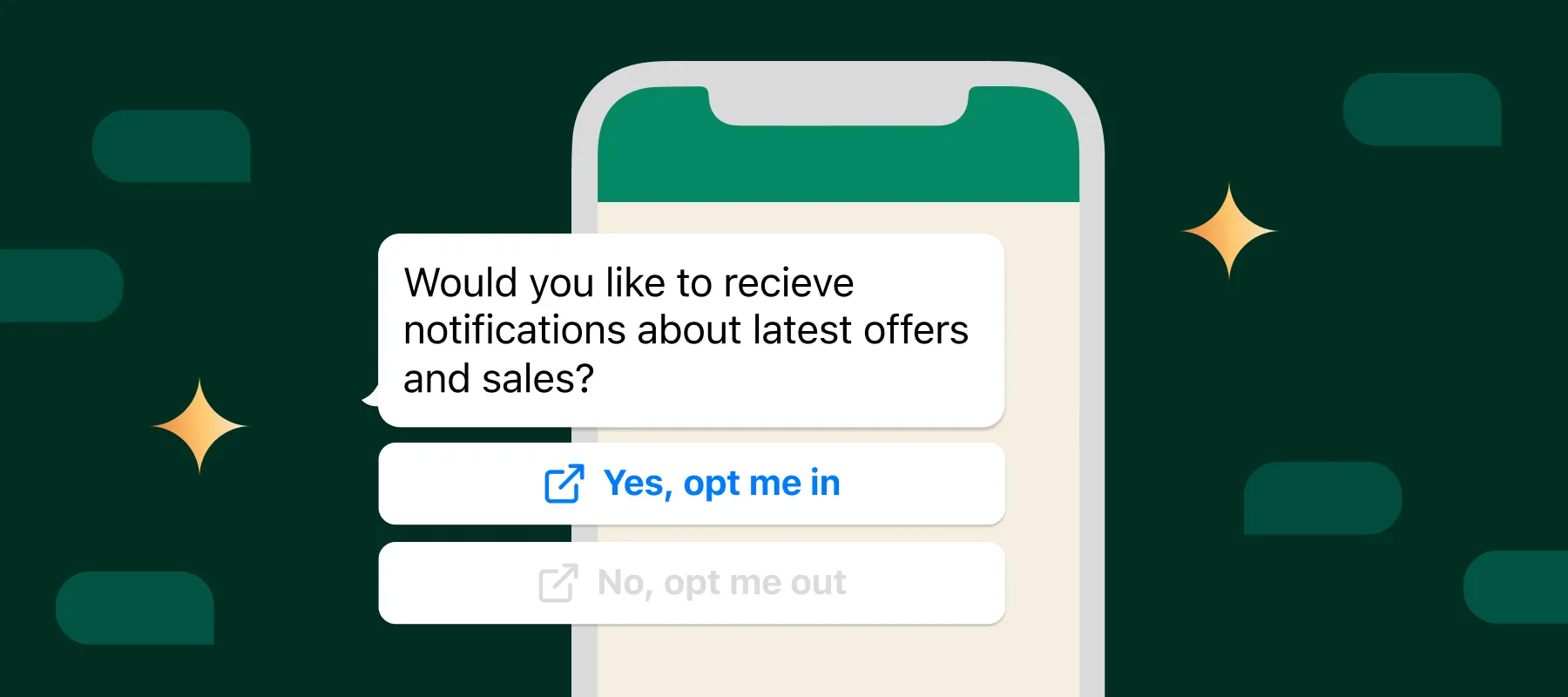 Opt-in, opt-out và nút LEAVE trên WhatsApp